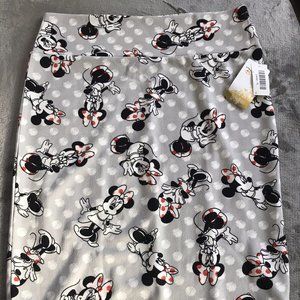 LuLaRoe Disney Cassie classic Minnie Mouse pencil skirt- NWT XL